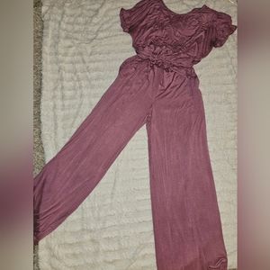 Mauve Stretchy Jumpsuit